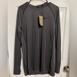 Gray, slim fit, long sleeve